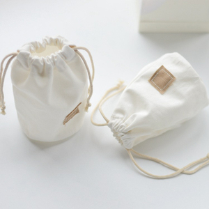 ถุงผ้าแคนวาสแบบผูกเชือกเป็นมิตรกับสิ่งแวดล้อมกระเป๋าผ้าใบทำจากผ้าฝ้ายผลิตภัณฑ์เครื่องประดับรองเท้าผลิตภัณฑ์เครื่องสำอางถุงกันฝุ่น - Product Image 1