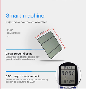 שקע כוח lcd שקע כוח אדם kwh מטר eu/fr/us/uk/au/br מדידת שקע כוח שקע - Product Image 4