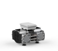 Mini compresseur d'air électrique sans huile à piston, pompe à deux étages, moteur silencieux, personnalisable pour les applications de fraisage