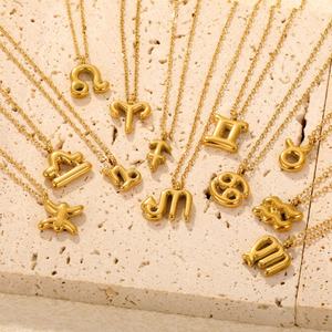 Collar con Colgante de Constelación Chapado en Oro de 14k y 18k, de Acero Inoxidable Original, Resistente al Agua y al Deslustre, para Mujeres y Hombres - Product Image 1