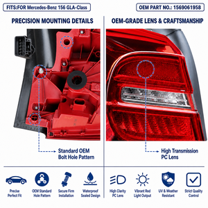 Pour <span class=keywords><strong>GLA</strong></span> 156 OE 1569061958, feu arrière d'origine d'occasion, couleur au choix, haute qualité, haute durabilité, montage direct, coque de feu arrière automobile - Product Image 4