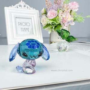 Vente chaude, figurine d'animaux mignons en cristal <span class=keywords><strong>K9</strong></span> de haute qualité, modèle de <span class=keywords><strong>chien</strong></span> en verre de cristal pour collection, souvenir, décoration de la maison - Product Image 2