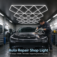 Lampe LED DIY 6500K à intensité variable pour atelier de réparation automobile, personnalisable et facile à installer pour garage et station de réparation auto