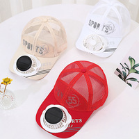 Chapeaux de camionneur solaire USB à double puissance Ventilateur rechargeable Casquette en maille d'été pour adulte pour le refroidissement de la protection solaire en plein air