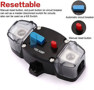 ตัวยึดฟิวส์รถยนต์ 12-48 VDC 30A-300A ขนาด<span class=keywords><strong>เล็ก</strong></span> พร้อมเบรกเกอร์<span class=keywords><strong>วงจร</strong></span>แบบอินไลน์ สำหรับยานยนต์ <span class=keywords><strong>เร</strong></span>ือเดินทะเล ป้องกันกระแสเกิน - Product Image 2