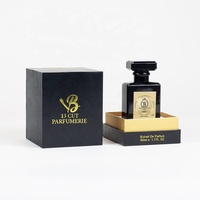 Kotak Hadiah Kosmetik Kertas Kustom 50Ml 100Ml Botol dan Kotak Arab Kosong Hitam Emas Kotak Parfum Mewah Kustom Pria Wanita