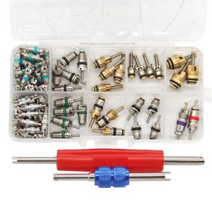 Car Air Conditioner Valve Core <b>Box</b> 102pcs R12 R134a Repair <b>Tool</b> Kit 1/4 5/16 Inch Tubeless Valve Replacement Parts - Product Image 1