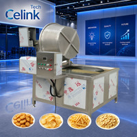 Chaîne de production de snacks entièrement automatique avec machine de friture continue, système de filtration et de déshuileage par convoyeur en acier 304