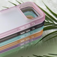 Coque de téléphone hybride en acrylique effet peau pour iPhone 16 Plus, coque rigide à bords souples anti-chute, personnalisable avec logo esthétique