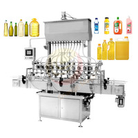 Machine de remplissage à 6 têtes, huile d'olive, liquide, plastique, savon à main, miel, Rotor, pompe magnétique, Machine à sceller, dubaï