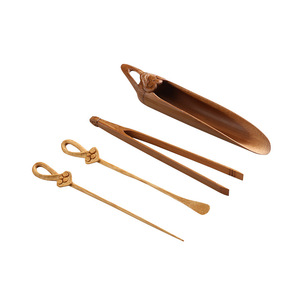 Bamboo <b>tea</b> <b>set</b>, four-piece bamboo skin <b>set</b>, handmade <b>tea</b> needle and <b>tea</b> <b>set</b> accessories, six essential <b>tea</b> utensils, - Product Image 5
