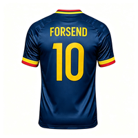 26/27 Nouveau maillot de football de club haut de gamme personnalisé, unisexe, avec logo et numéro personnalisés, 100% polyester, impression par transfert thermique