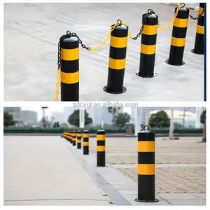 Fixed Anti-Collision Column Steel Pipe Fixed Parking Pile Supermarket Square Warning Column Thickened Protective Parking Space