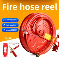 Enrouleur de tuyau d'incendie 20/25 mètres en acier inoxydable, boîte d'incendie, équipement portable pivotant de sauvetage autonome Carlwhip JPS0.8-1925