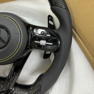 Nuevo Kit de Mejora de Volante de Fibra de Carbono <span class=keywords><strong>AMG</strong></span> para <span class=keywords><strong>Mercedes</strong></span> Clase C/E/S, ML320, CLS300, C200, GLK, Volante <span class=keywords><strong>Mercedes</strong></span> C300 - Product Image 5