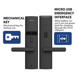 Serrure de porte d'hôtel électronique RFID <span class=keywords><strong>ANSI</strong></span> avec clé manuelle, logiciel gratuit Keyplus, fabriquée en Chine - Product Image 2