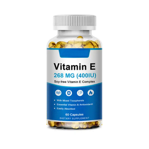 Capsule di Vitamina <span class=keywords><strong>E</strong></span> in Softgel per Adulti - Supporto Immunitario, 60 Capsule per Flacone - Product Image 1