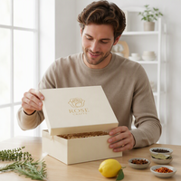 Boîte cadeau écologique carrée avec couvercle amovible, base rigide en carton gris, luxe, personnalisable, pelliculage mat, éponge, boîte souvenir pour tasse de marque
