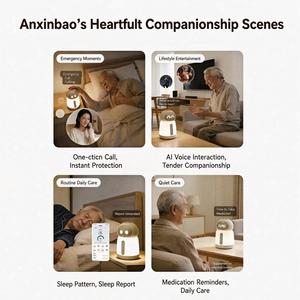 Robot Intelligente per Casa Connessa, Chiamata con Un Solo Tocco, Assistenza per Anziani, Monitoraggio del Sonno, <span class=keywords><strong>Report</strong></span>, Chat AI, Dialogo Bidirezionale - Product Image 6