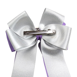 Lazo para el pelo personalizado <span class=keywords><strong>con</strong></span> logo, hecho a mano, de tela deportiva, para niñas, para competición ecuestre transfronteriza. - Product Image 4