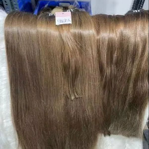 ผมตรงสีน้ำตาลอ่อน  ผมแท้ต่อแบบธรรมชาติ คุณภาพดีที่สุด  จำหน่ายราคาส่ง - Product Image 3