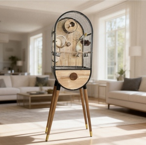 Voliera Grande Personalizzabile in Ferro per Interni, Lussuosa e Moderna, Design Unico per Pappagalli e Cacatua, Casetta per Uccelli Domestici - Product Image 1