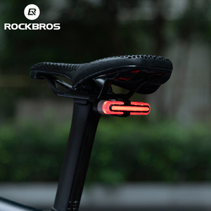 Luce Posteriore per Bicicletta <span class=keywords><strong>ROCKBROS</strong></span>, Impermeabile, Ricaricabile USB, per Mountain Bike e Bici da Strada, Illuminazione Notturna - Product Image 1
