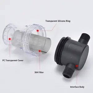 Filtro de Acero Inoxidable 304, Filtro de Bomba de Agua con Pre-Filtro, Rosca Macho de 1/2 Pulgada, 3/4 Pulgada y 1 Pulgada - Product Image 4