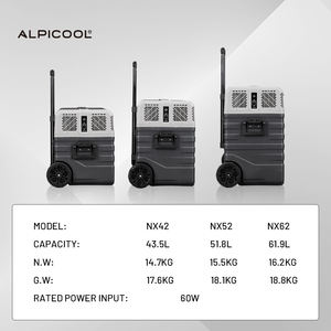 Alicool — réfrigérateur, 25 l, glacière pour voiture, pour la maison, 12v, 24v dc, compresseur d'air, pour la maison, pour une installation solaire, NX62 - Product Image 2