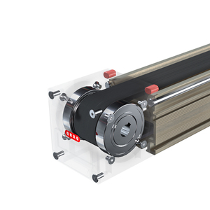 QRXQ RXP30 Guide <span class=keywords><strong>Lienar</strong></span> de courroie avec servomoteur 100w Positionnement de précision Cadre en alliage d'aluminium de qualité industrielle Guide linéaire CNC - Product Image 3