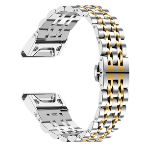 Correa de reloj de liberación rápida de acero inoxidable de 7 Cuentas de 22/26MM para <span class=keywords><strong>Garmin</strong></span> Fenix7X/6XPRO/935/3HR/<span class=keywords><strong>S62</strong></span> para accesorios de correas de reloj <span class=keywords><strong>Garmin</strong></span> - Product Image 3