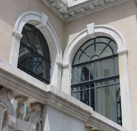 Ventanas francesas Ventanas de arco francés de alto rendimiento Buen diseño Low-E Mantenimiento Cocina Exterior exterior