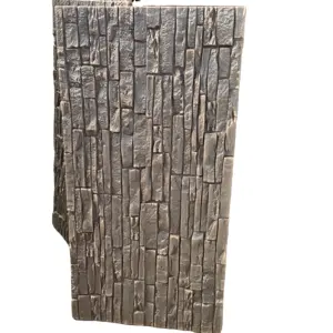 PU culture stone panel PU stone wall panel for external and internal wall decoration