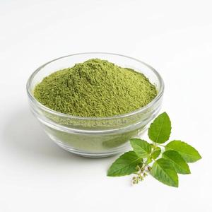 Polvo de Hoja de Tulsi Verde Natural para Infusiones Herbales, Mezclas de Té, Bebidas Caseras, Recetas, Mezclas Botánicas, Ingrediente Tradicional - Product Image 3