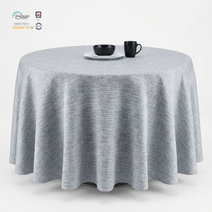 Mantel Rectangular de Lujo al por Mayor, Negro, 90x132 Pulgadas, Jacquard, Poliéster, Impermeable, Personalizable, Resistente, para Hostelería - Product Image 1