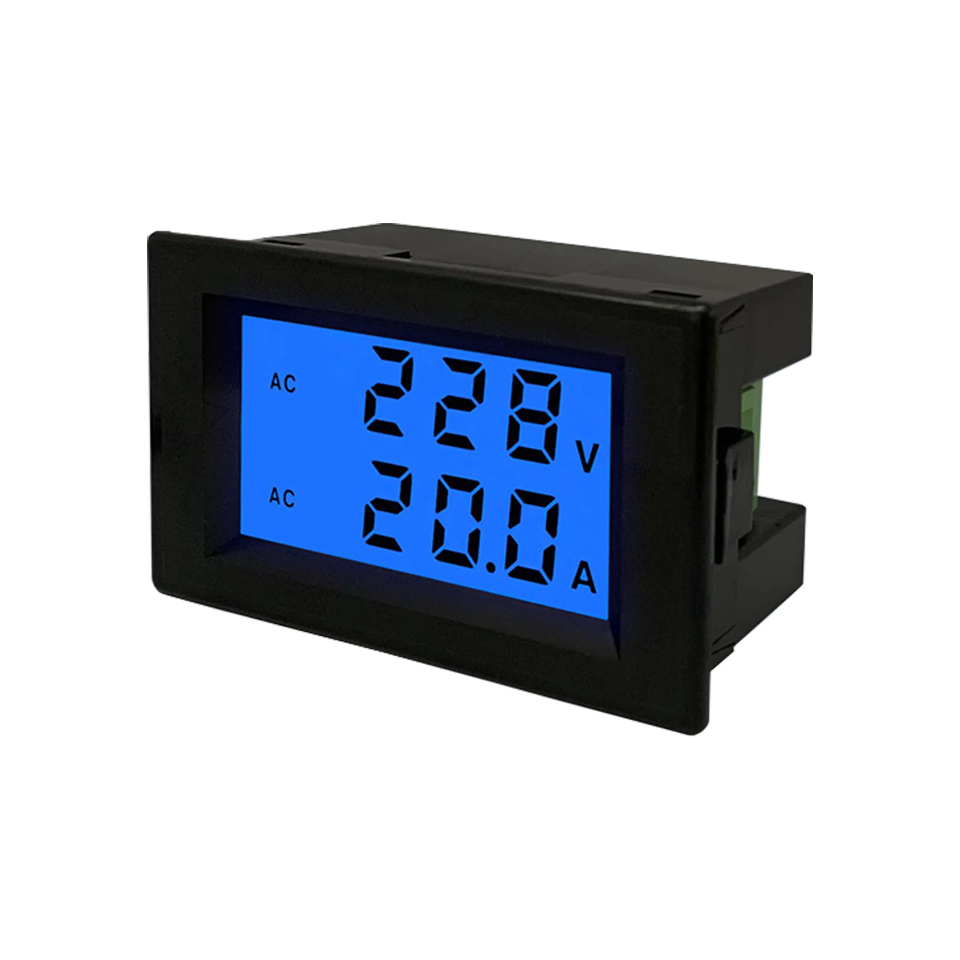 Doğrudan satış D85-2042A çift ekran küçük ammeter metre-voltmetre LCD sıvı kristal AC minyatür dijital ammeter metre-voltmetre