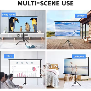 Pantalla de Proyección Trípode Blanca Mate de 72-150 Pulgadas, Precio de Fábrica Directo, Equipo de Presentación - Product Image 6
