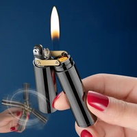 Nouveau Briquet Plasma Rechargeable Nunchakus au Design Créatif et Moderne, Double Usage : Torche Métallique et Allume-Camping