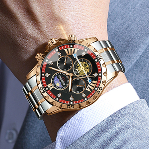 BINBOND B3103 Montre à quartz pour homme avec grand cadran, bracelet en acier inoxydable, lumineuse, de luxe, en vente chaude - Product Image 4