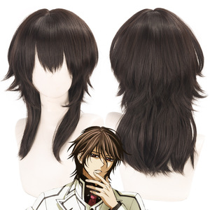 La <span class=keywords><strong>peluca</strong></span> de cosplay de Saint Da Vampire Knight Jiu LAN Shu es una <span class=keywords><strong>peluca</strong></span> versátil de color marrón oscuro con imitación de cuero cabelludo. - Product Image 1