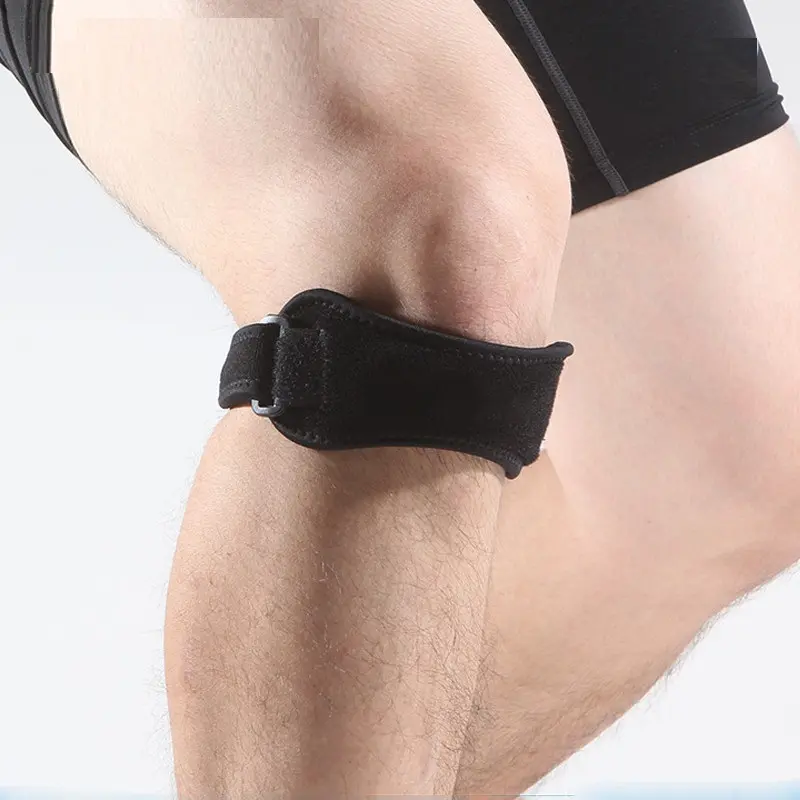An toàn có thể điều chỉnh cao vành đai thắt lưng bánh chè ban nhạc hỗ trợ đầu gối mở xương bánh chè