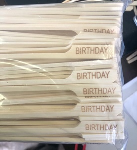 Chất lượng cao tre xiên biểu tượng tùy chỉnh tre mái chèo Pick xiên - Product Image 4