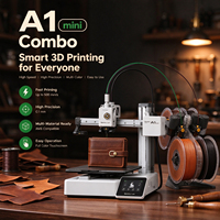Imprimante 3D IA haute vitesse A1mini, prototypage photo-à-impression via smartphone, multicolore, prise en charge USB CFS, PLA automatique, nouveau modèle, garantie 1 an