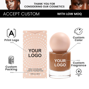 Nouveau design, logo personnalisé, fond de teint liquide pour le maquillage complet, boîtes d'impression, cosmétiques populaires pour femmes - Product Image 5
