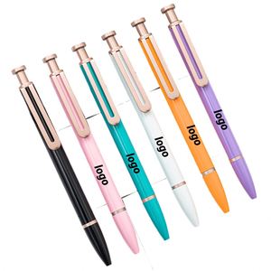 Wholesale Multi-<b>Color</b> Aluminum Ballpoint <b>Pen</b> Metal Press Promotional <b>Pen</b> with Printable Logo Spot Advertising <b>Pen</b> - Product Image 1