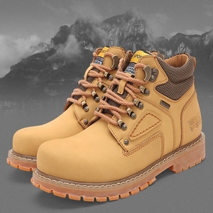 Nouvelles bottes d'hiver pour hommes, grandes tailles, décontractées, chaudes et antidérapantes, bottes de travail pour le désert - Product Image 1