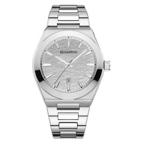 Montre à quartz tendance en acier inoxydable 42 mm avec cadran saphir et bracelet en caoutchouc, mouvement MIYOTA – Meilleure vente - Product Image 2