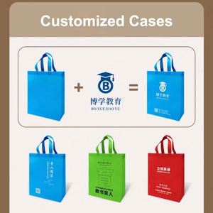Wholesale Heavy Duty Tote Promotion Grocery Shopping Bag Reusable Non Woven Packaging Bags Custom Promotional Gifts - Product Image 5