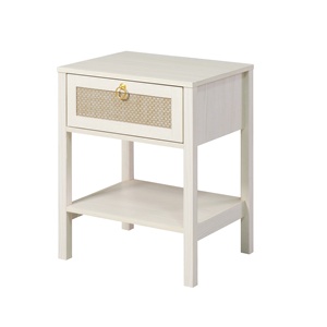 Bàn cạnh giường ngủ bằng gỗ hiện đại với 1 ngăn kéo & Mở Kệ-Đồ nội thất phòng ngủ hiện đại đầu giường - Product Image 6