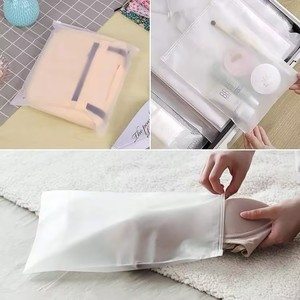 Mẫu miễn phí tùy chỉnh compostable trắng mờ mờ Zip con dấu Ziplock bao bì nhựa túi cho quần áo dây kéo túi 160 micron - Product Image 3